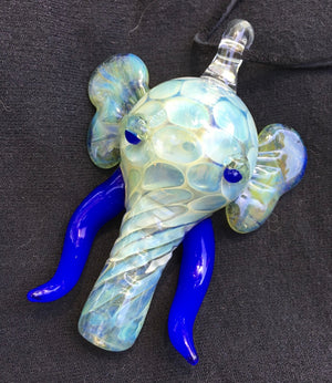 Blue Elephant Pendant Pipe