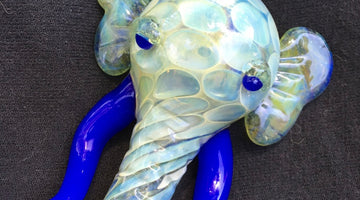 Blue Elephant Pendant Pipe