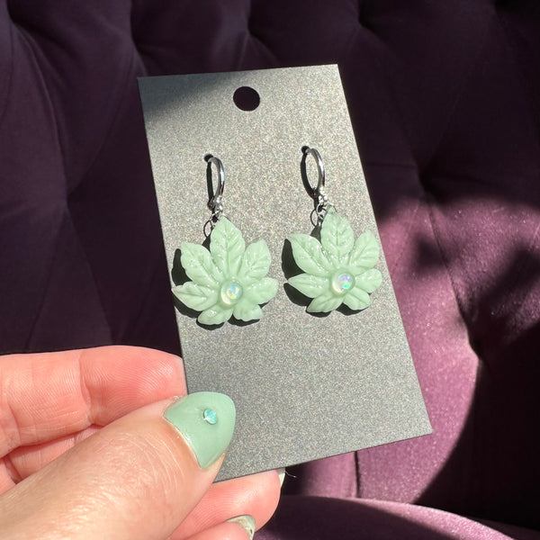 Canna Leaf Earrings
