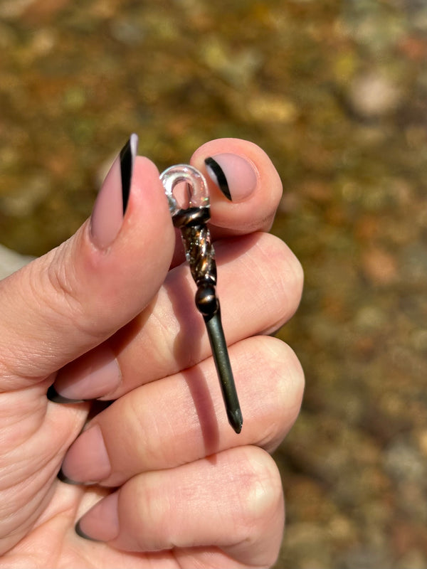 Electrum Mini Blade Pendant