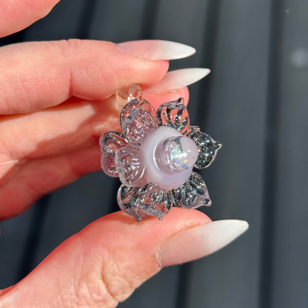 CFL Reactive Mini Spinner Flower Pendant Moon Opal
