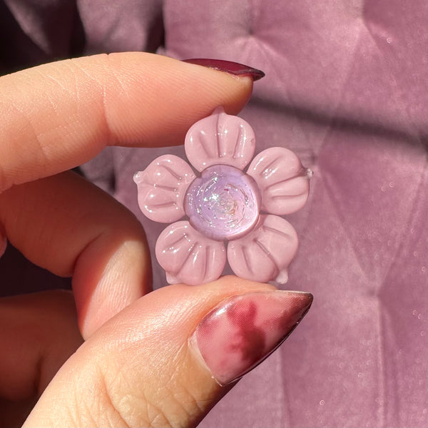 Dichro Flower Pendant Mauve & Lilac