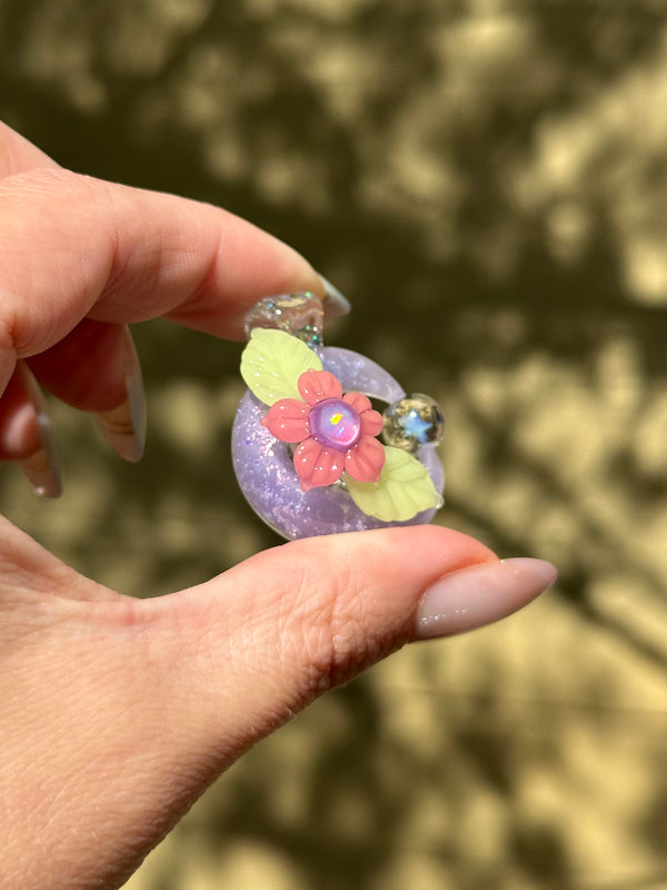 Sparkle Moon Spinner Purple & Pink (CFL leaves)