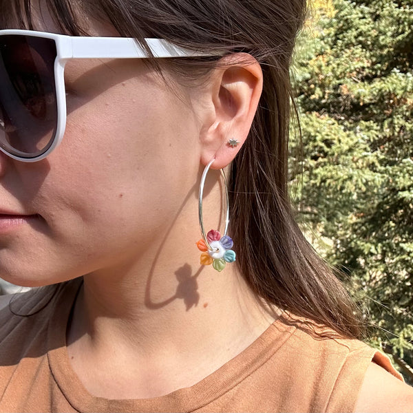 Spinner Hoops in Pastel Rainbow