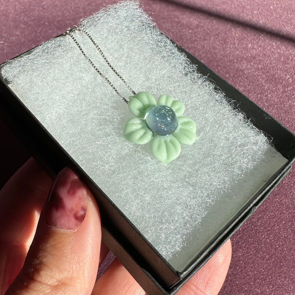 Dichro Flower Pendant Mint and Meta Terrania
