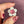 Load image into Gallery viewer, Dichro Flower Pendant White &amp; Telemagenta
