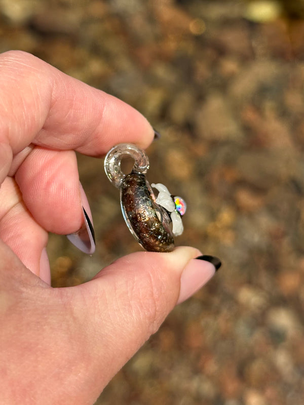 Electrum Moonflora Spinner Pendant