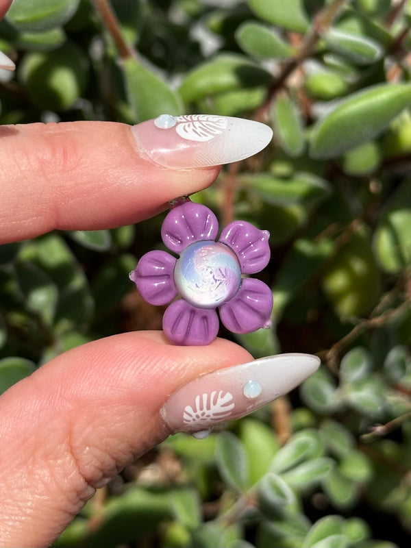 Pastel Rainbow Dichro Flower Spring Purple