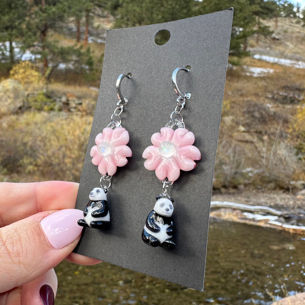 Abigail Castagnaro Collab Earrings Pandas #1