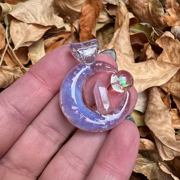 Moon Crystal Spinner - Lavendar and Peach
