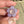 Load image into Gallery viewer, Dichro Flower Pendant - Peach Purple Satin
