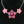 Load image into Gallery viewer, Pink Floral Linked Necklace with Spinner
