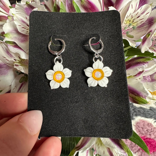 Opal Flower Earrings Daisy