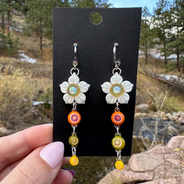 Abigail Castagnaro Collab Earrings Layered Citrus