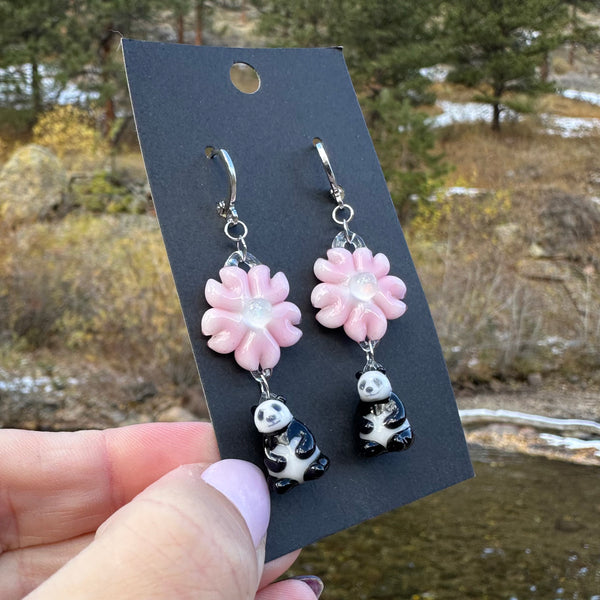 Abigail Castagnaro Collab Earrings Pandas #1