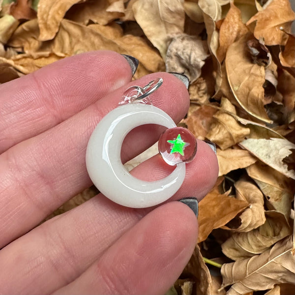Moon Spinner Pendant - Glow-in-the-dark