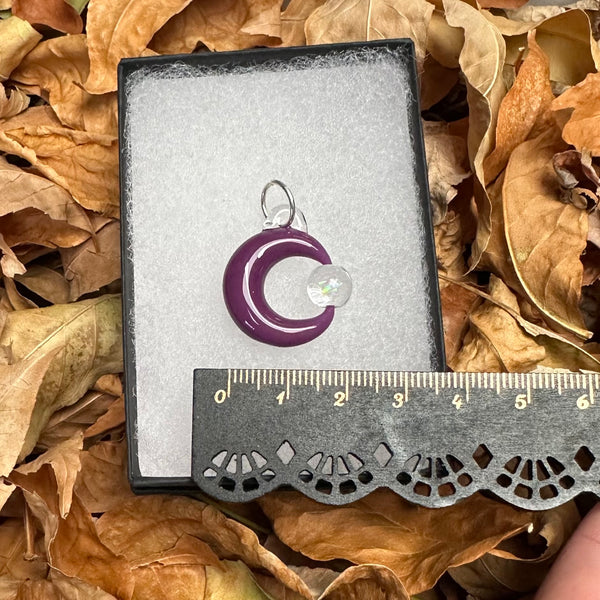Moon Spinner Pendant - Purple