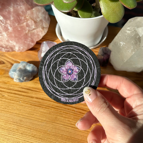 Mini Mood Mat Purple Venus Pentagram