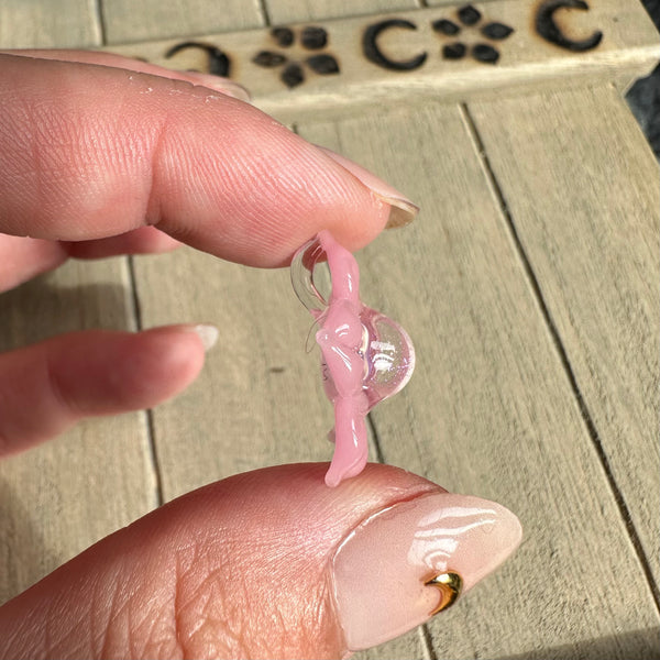 Dichro Flower Pendant - Pastel Blush
