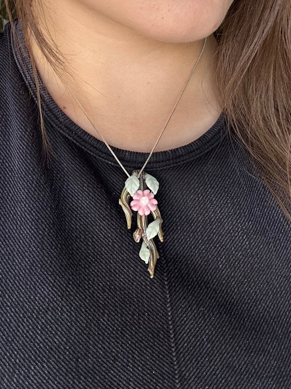 Cherry Blossom Branch Pendant 3/4