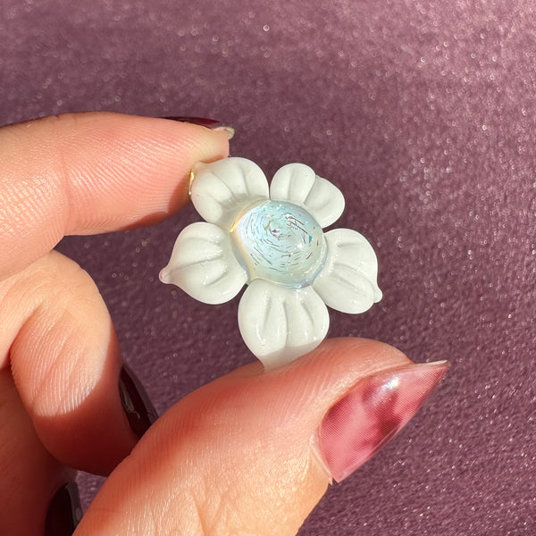 Dichro Flower Pendant White & Glopal