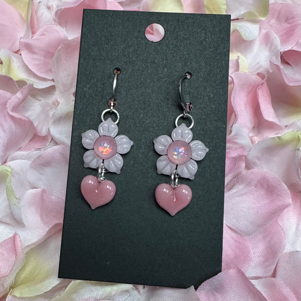 Valentine’s Earrings - Pastel Pink