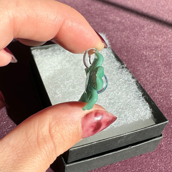 Dichro Flower Pendant Aqua & Neptune