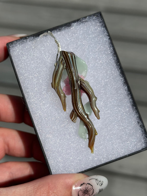 Cherry Blossom Branch Pendant 3/4