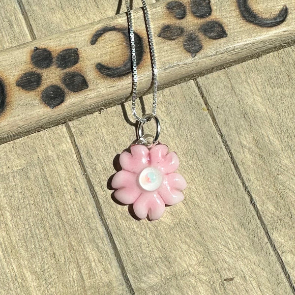 Pink Cherry Blossom Charm