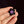 Load image into Gallery viewer, Dichro Flower Pendant - Black and Royal Jelly with Purple Sparkle
