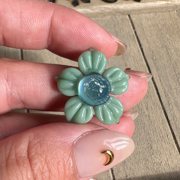 Dichro Flower Pendant - Mint