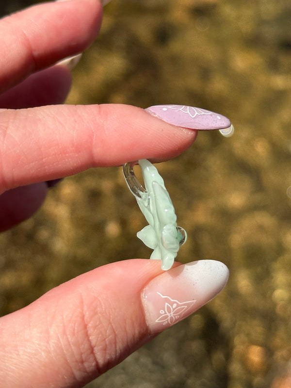 Mini Canna Leaf Pendant Mint