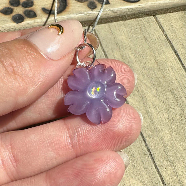 Purple Cherry Blossom Charm