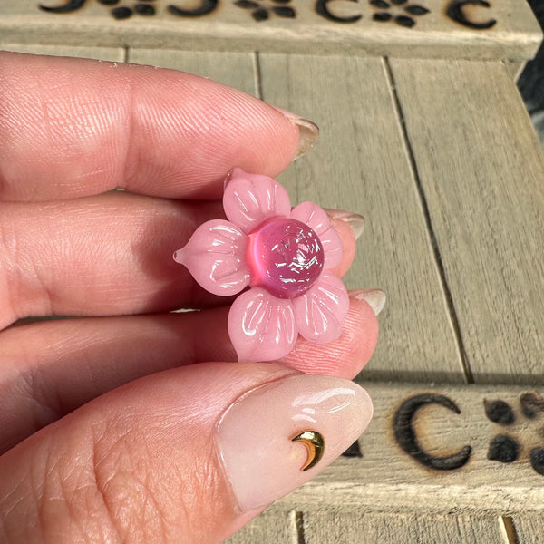 Dichro Flower Pendant - Blush