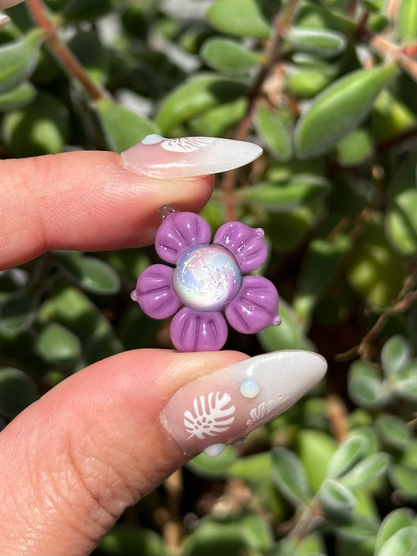 Pastel Rainbow Dichro Flower Spring Purple