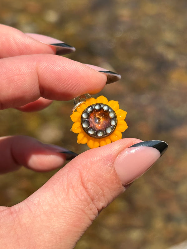 Sunflower Glass Pendants 2025