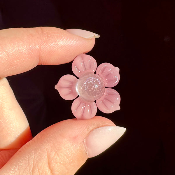 Dichro Flower Pendant Blush and Bubblegum