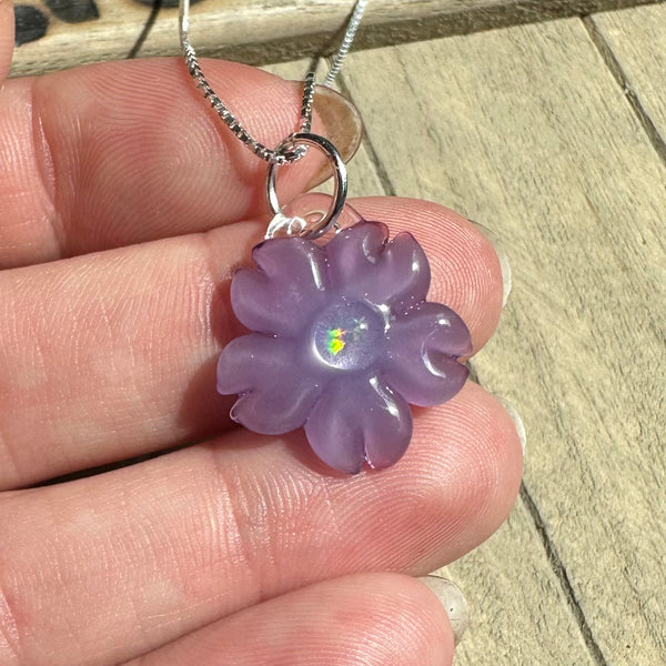 Purple Cherry Blossom Charm