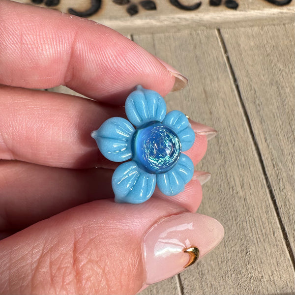 Dichro Flower Pendant - Blue