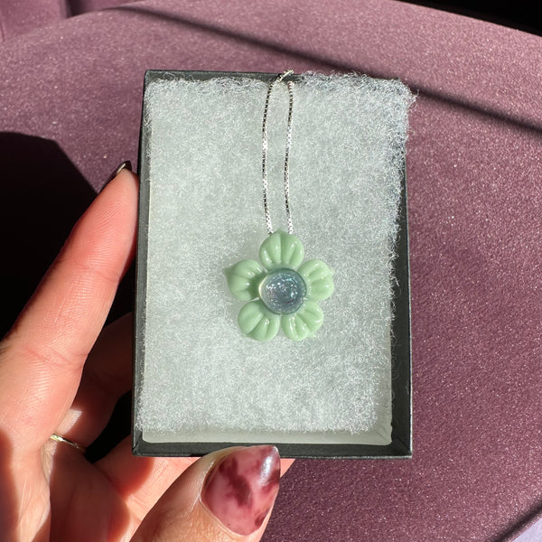 Dichro Flower Pendant Mint and Meta Terrania