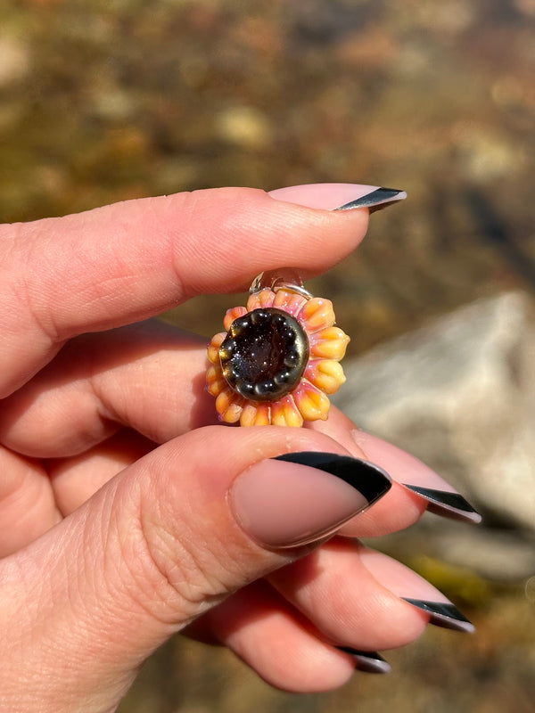 Sunflower Glass Pendants 2025