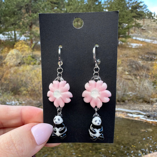 Abigail Castagnaro Collab Earrings Pandas #1