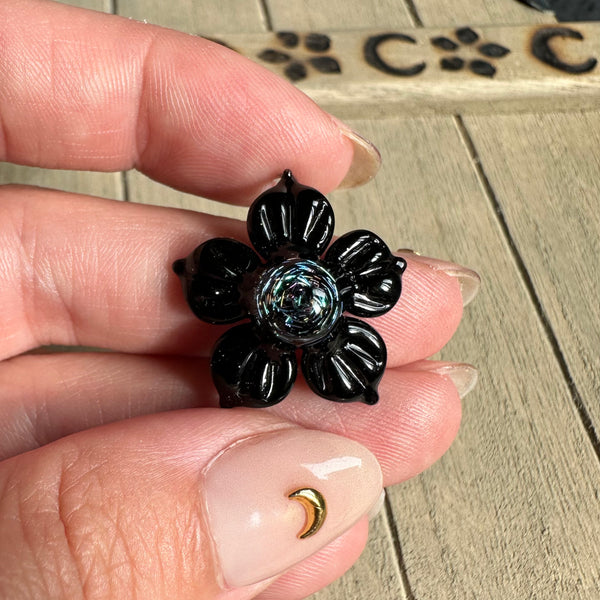 Dichro Flower Pendant - Black
