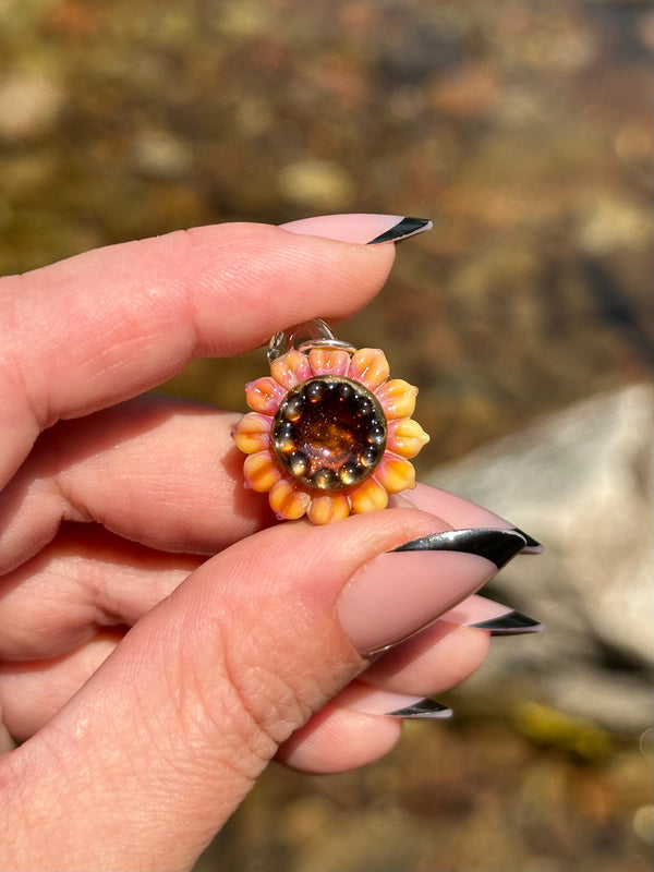 Sunflower Glass Pendants 2025