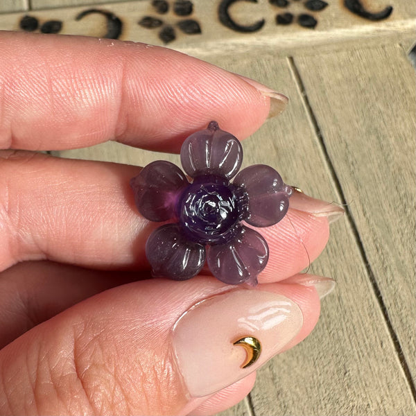 Dichro Flower Pendant - Purple Wildberry