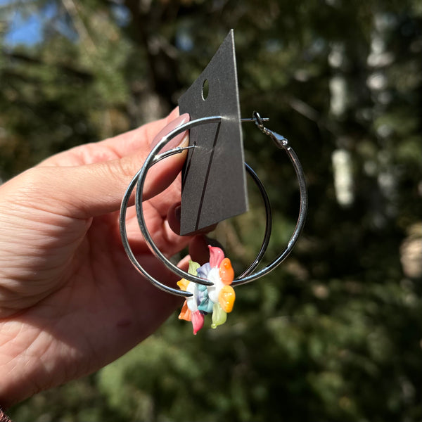 Spinner Hoops in Pastel Rainbow