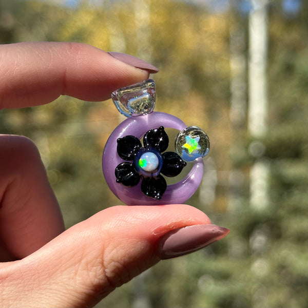 Moon Spinner Black & Purple