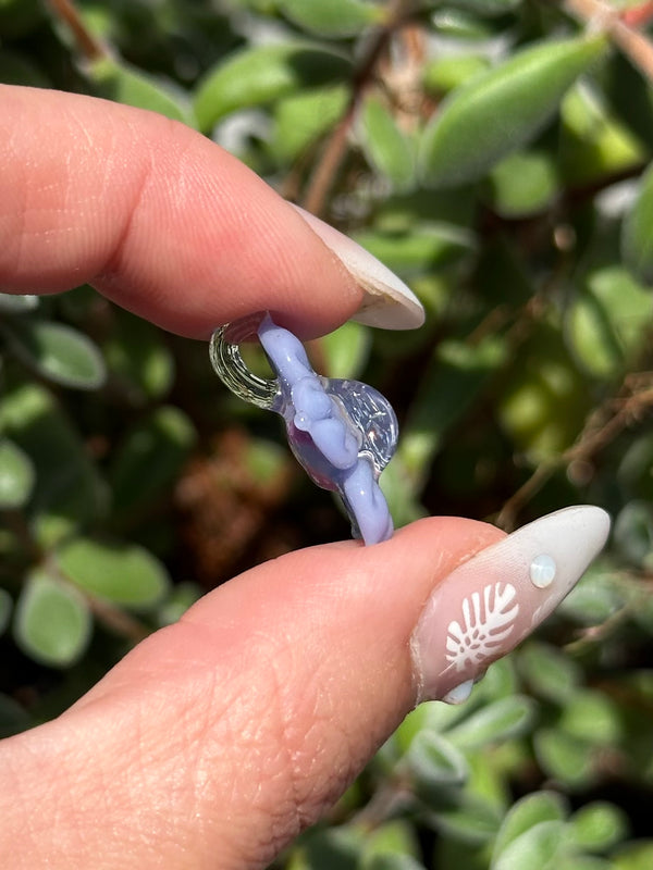 Pastel Rainbow Dichro Flower Light Periwinkle
