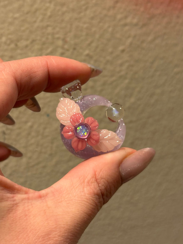 Sparkle Moon Spinner Purple & Pink (CFL leaves)