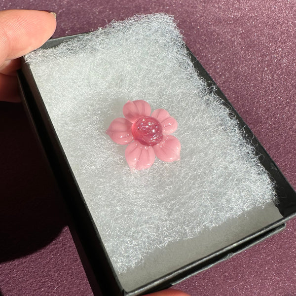 Dichro Flower Pendant Blush & Telemagenta